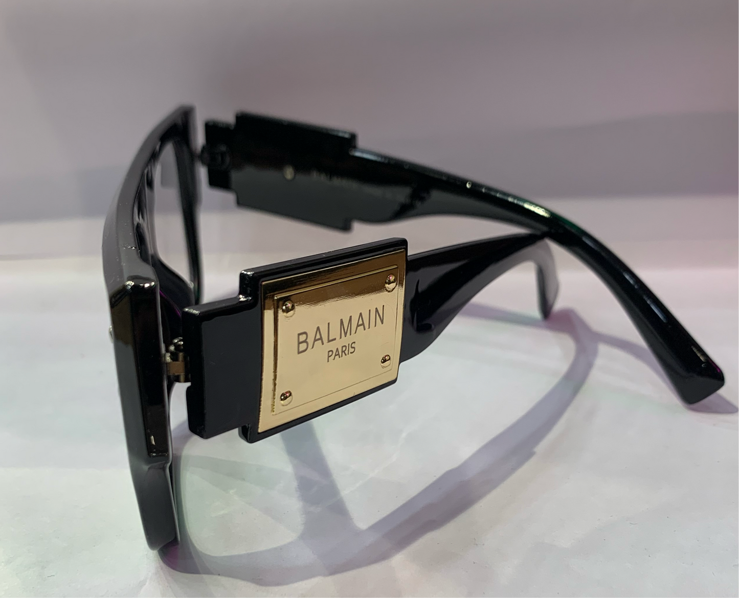 Lab Glossy Black Frame Trancy Shade Black Golden Stick Unisex Sunglasses OD98190 C11 54 22-141
