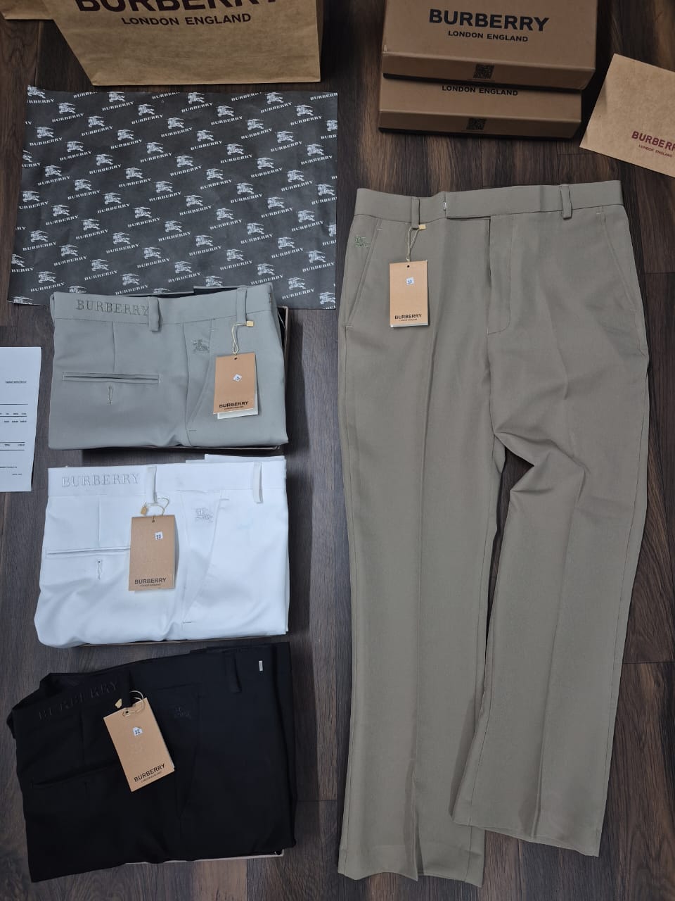 RUB BUR White Colour Bootcut Fit Premium Quality Imported Formal Trouser 989990