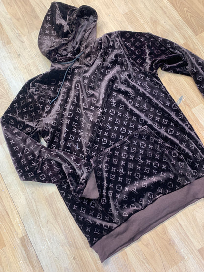 OUL Hoodie Dark Brown OUL Monogram B253