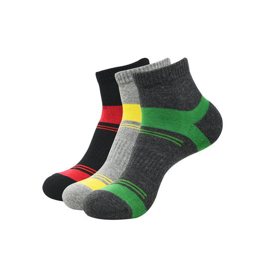 BALENZIA HIGH ANKLE SOCKS FOR MEN (PACK OF 5 PAIRS/1U)- SPORTS SOCKS