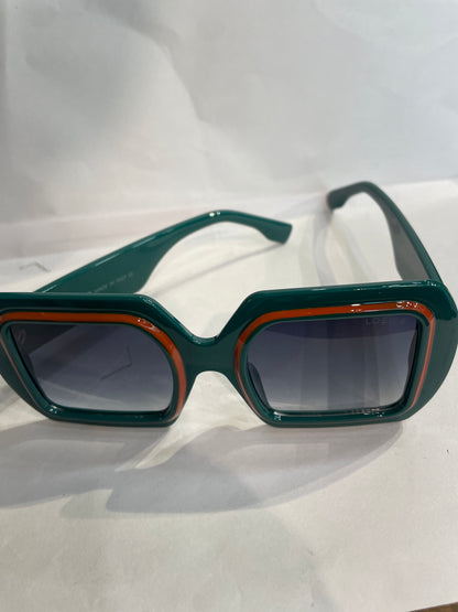 EOL LOE Green Frame Green Shade Premium Quality Unisex Sunglass SUN252
