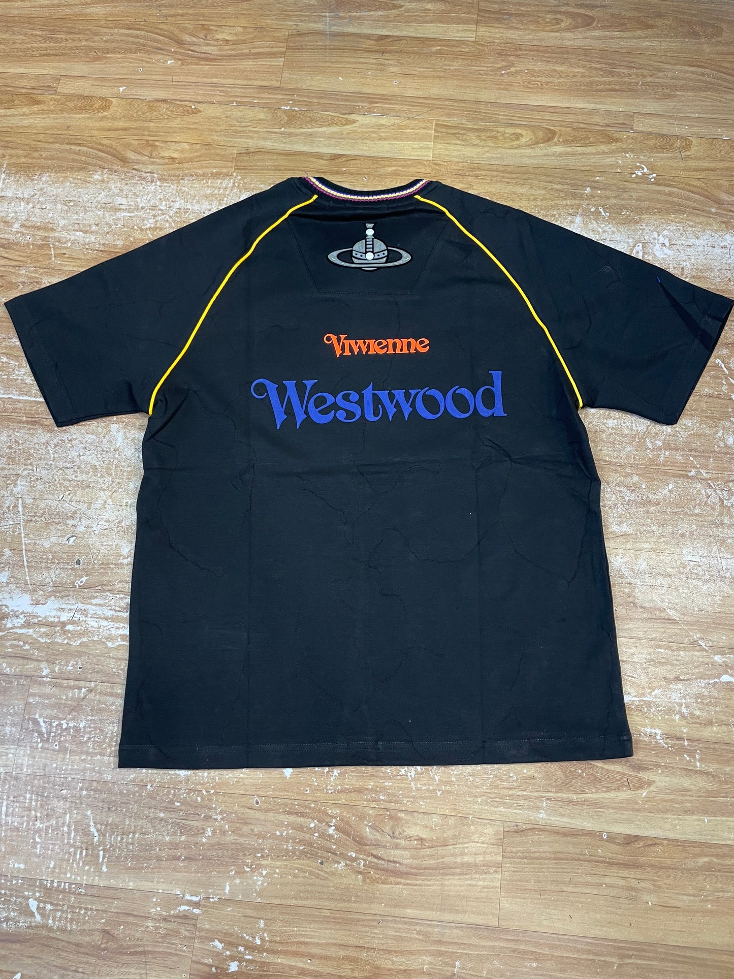 Bail vasa Black Colour Viwienne Westwood print Imported Oversize Unisex T-shirt R287939