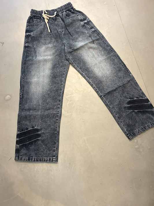 FS Blue Faded Colour Denim Jogger Pant YZ6617