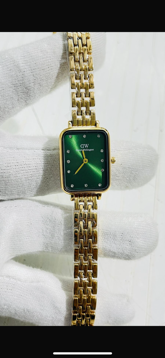 Wd Copper Chain Green Dial Ladies Watch 989310