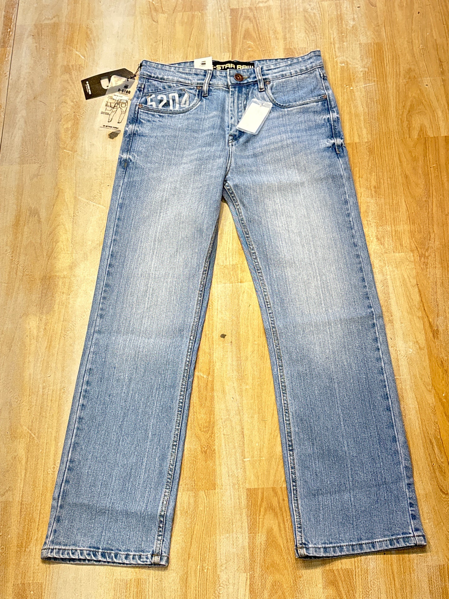 G Star Light Sky Blue Colour Straight Fit Jeans 8907686149769