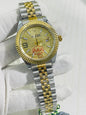 Lor Silver Golden Chain Golden Dail Men’s Watch 988690