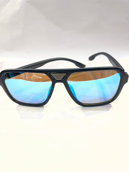 MRA ARM Matte Blue Frame Blue Mercury Shade Unisex Sunglasses SUN265