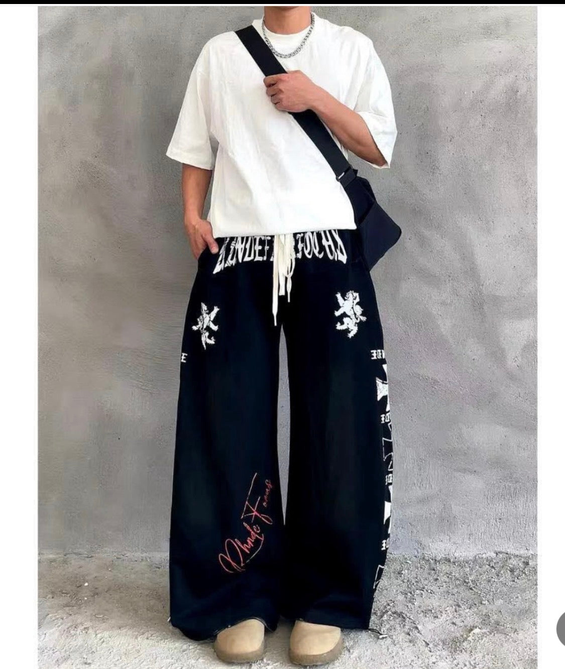 Jinlik Aidan Black Colour BENDEFAIRFOCUS Print  Premium Quality Imported Baggy Fit Lowe B3227