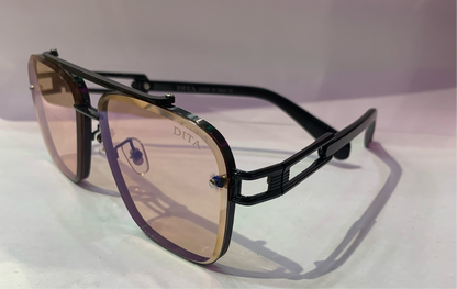 TID Black Frame Pink Shade Unisex Sunglasses 5G129 50 20-150