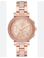 Cim Copper Pink Chain Orange Dial Ladies Watch 901893