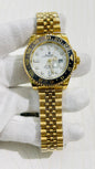 Lor Gold Chain Black Ring White Dial Men’s Watch 989088