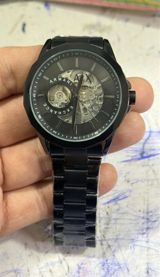 Aix Mra Black Chain Black Dial Automatic Men’s Watch 990104