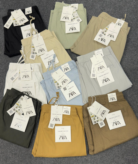 RAZ Tan Colour Regular Fit Premium Quality Unisex Linen Pant 990459