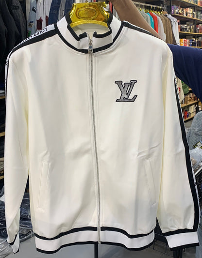 UOL VL White Colour Premium Quality Jacket & Lower Unisex Coord Set 2025129
