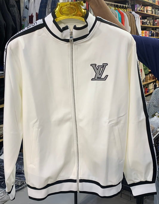 UOL VL White Colour Premium Quality Jacket & Lower Unisex Coord Set 2025129
