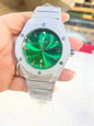 BUH HUB Silver Chain Green Dial Men’s Watch 990985