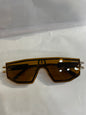 REV Golden Frame Brown Shade Unisex Sunglass LY-98419 52 16 142