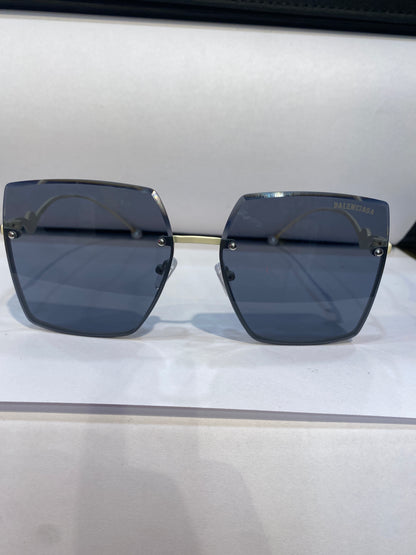 LAB BAL Frameless Black Shade White Stick Unisex Sunglass SUN201