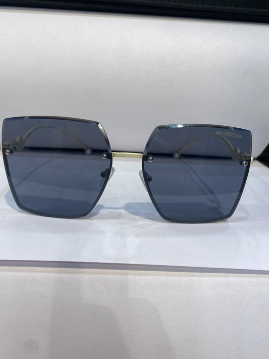 LAB BAL Frameless Black Shade White Stick Unisex Sunglass SUN201