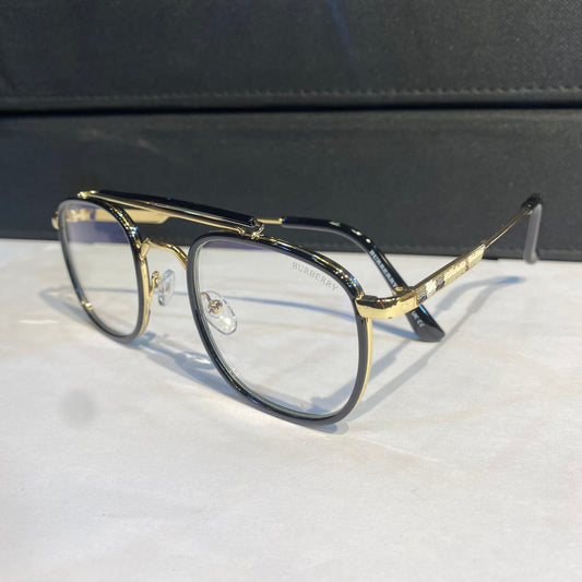 Rub Gold Black Frame Transparent Shade Unisex Sunglass 5012 52 20 138