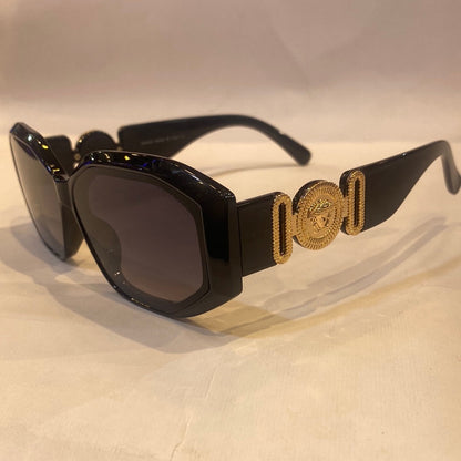 REV Black Frame Black Shade Sunglass W9069 61 12-143