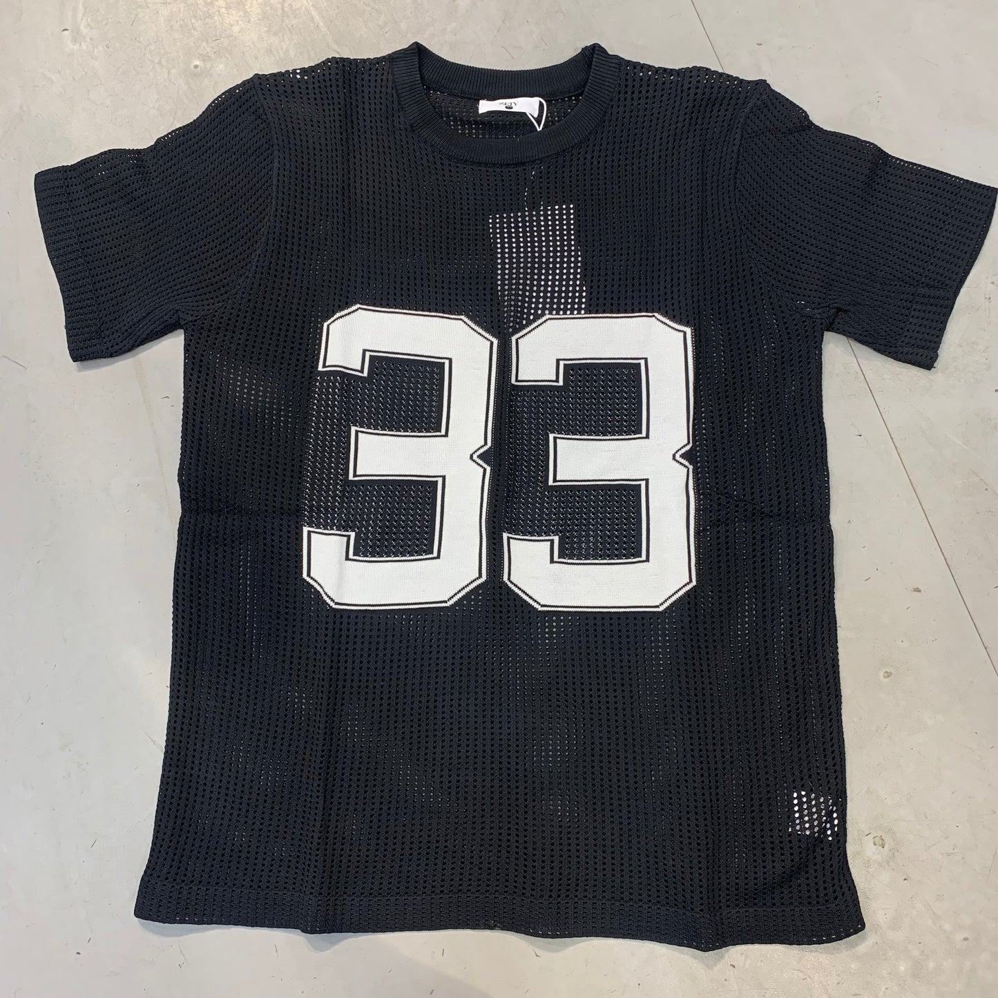 ZFJY 33 Black Colour White Print Knitted Premium Quality Imported Round Neck Unisex T Shirt 29801
