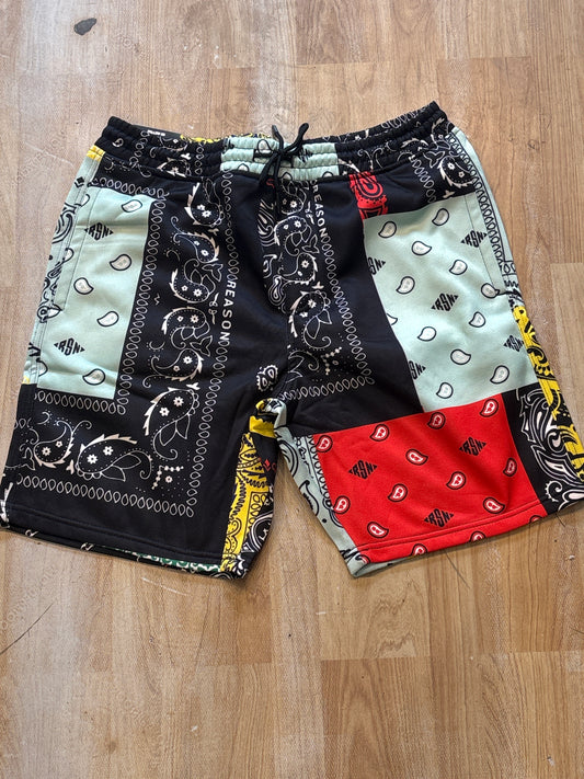 REASON Multi Colour Printed Colour Unisex Shorts 987025