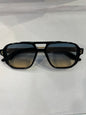 SOM Black Golden Frame Green Trancy Shade Unisex Sunglasses ZS98320 54 18 143