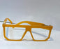 RAM Orange Frame Transparent Shade Unisex Sunglasses Sun044
