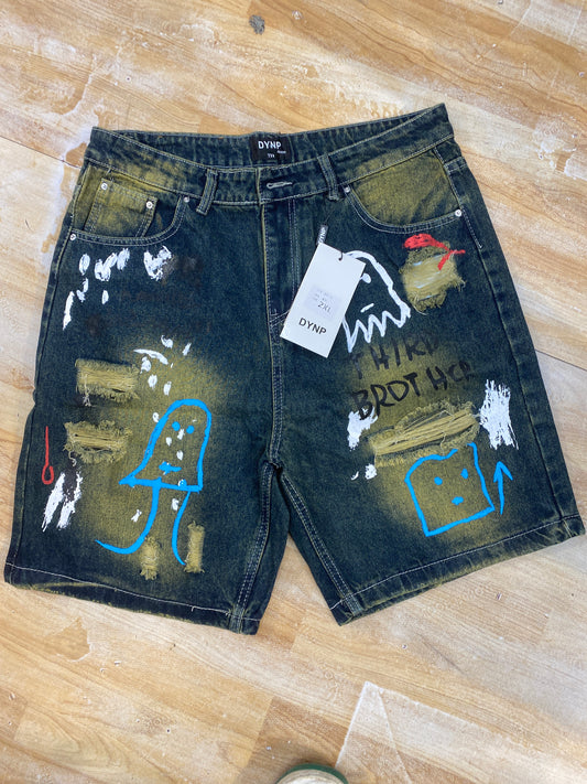 DYNP Denim Short Blue DY101