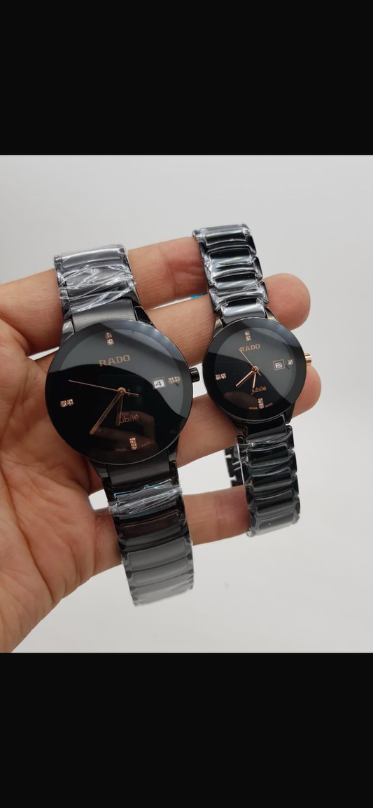 DAR RAD Black Chain Black Dial Ladies watch 989325
