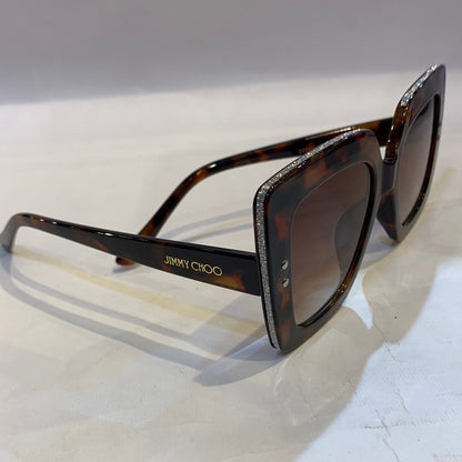 MIJ Leopard print Frame Brown Shade Unisex Sunglasses D2845 C3 57 22 141
