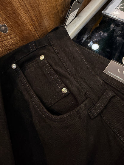 RHC Black Baggy Fit Denim Jeans CH-5092