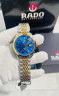 DAR Silver Golden Chain Golden Ring Blue Dial Automatic Men Watch 901862