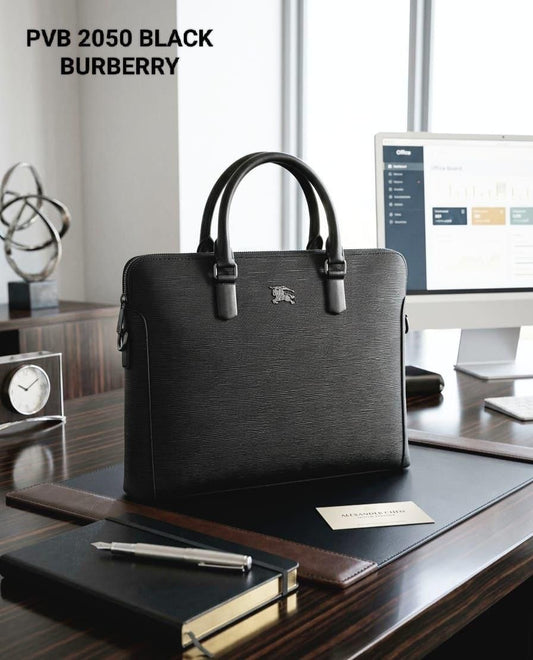 Rub Black Colour Black Logo Multi Zip Laptop Bag PVB2050-5#