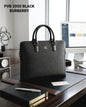 Rub Black Colour Black Logo Multi Zip Laptop Bag PVB2050-5#