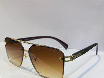 YAM Copper Frame Brown Shade Unisex Sunglasses 22384 60 15 145