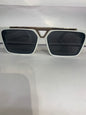 UOL White Frame Black Shade Unisex Sunglasses 1984 52 18 145