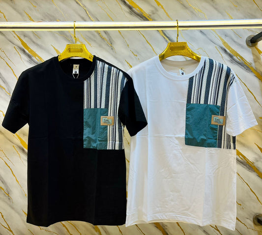Fashion White Colour With Back Print Premium Quality Tshirt 2007