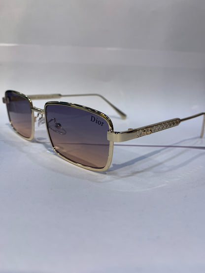 OID Golden Frame Multi Trancy Shade Unisex Sunglasses DY131 56 16 144