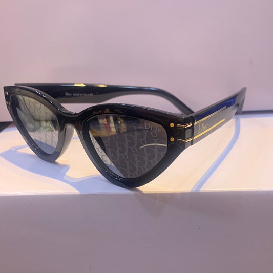 Oid Black Frame Print Shade Unisex Sunglasses D28 52 17 142