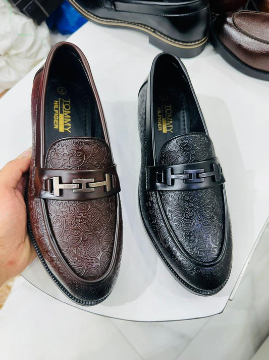 MOT TOM Brown Designer Formal Loafers Shoes 988103