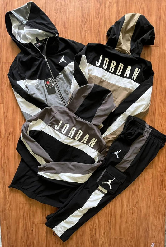 JOR ROJ Grey Black Colour Premium Quality Tracksuit Coord Set 28080