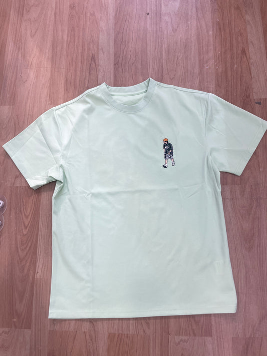 Nanquan 1988 Green Colour Boy Print Premium Quality Round Neck T-Shirt YP6629