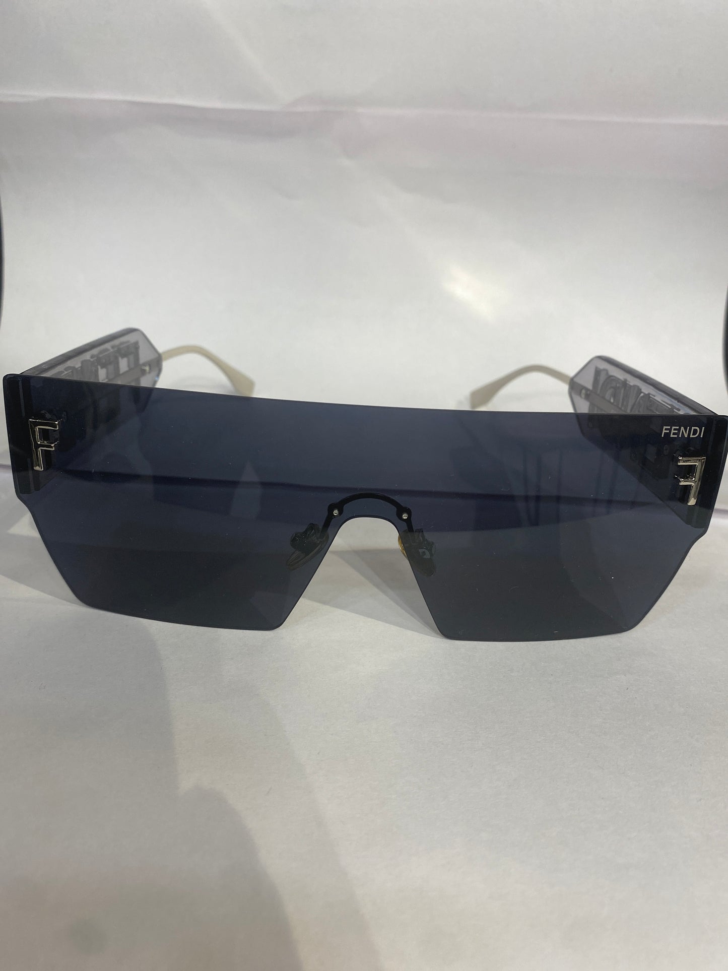 NEF Silver Stike Smoke Frame Black Shade Unisex Sunglasses F35111 58 20 145