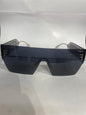 NEF Silver Stike Smoke Frame Black Shade Unisex Sunglasses F35111 58 20 145