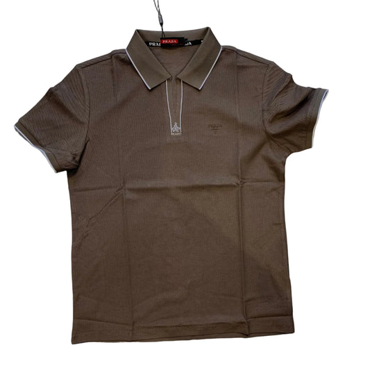 ARP PRA Brown Colour Half Sleeve Premium Quality Imported Men’s Collar TShirt 8711