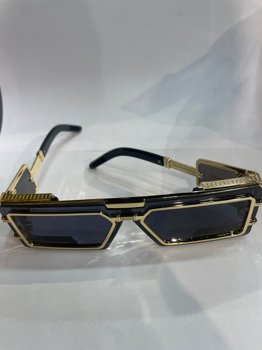 LAB Golden Frame Black Shade Sunglass SUN2029