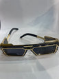 LAB Golden Frame Black Shade Sunglass SUN2029