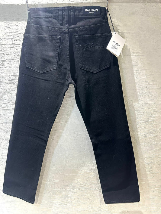 LAB Black Colour Premium Quality Rough Look Straight Fit Jeans  86208